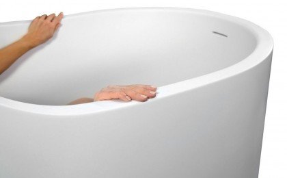 Aquatica True Ofuro Nano White Freestanding Solid Surface Bathtub DSF4729 (web)